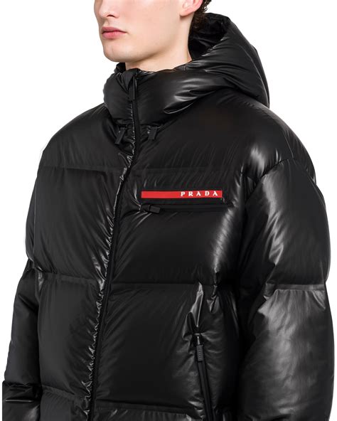 prada coat mens sale|prada nylon jacket men's.